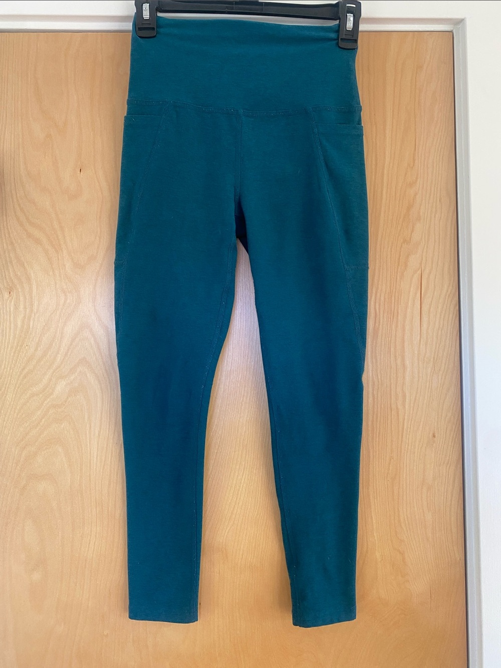Beyond Yoga Deep Teal High-Waist Legging with Side Pocket